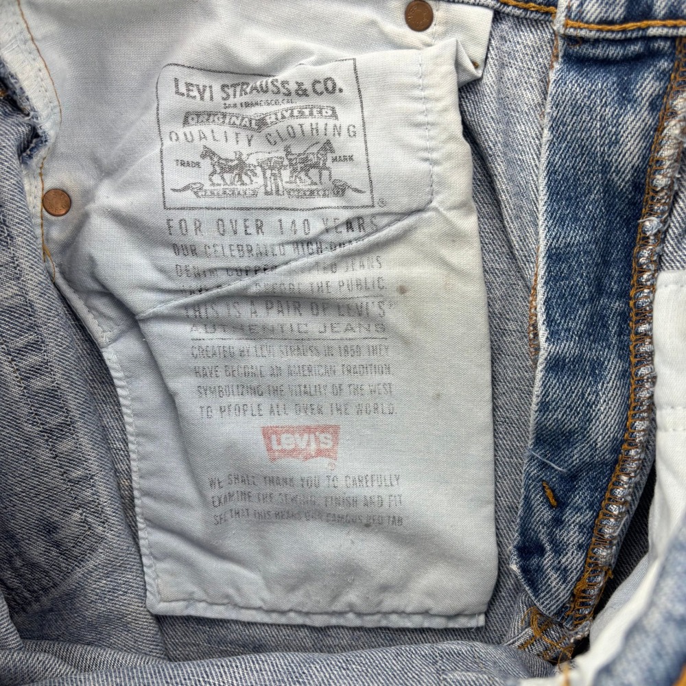 Vintage 90s Levis 550 Jeans Mens 32x31 (Tag 33x32) Thrashed Grunge 1999 *FLAWS - Picture 13 of 14